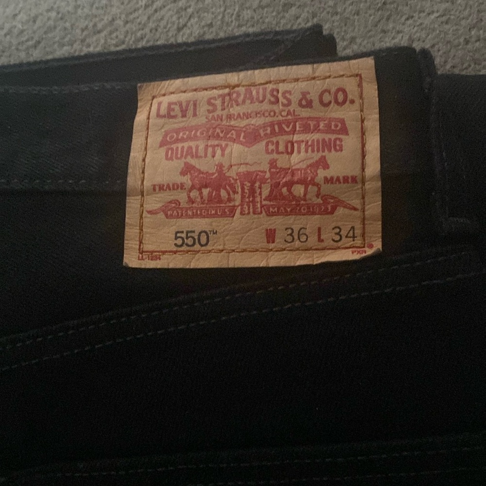 brand new no tag worn once black men levi
